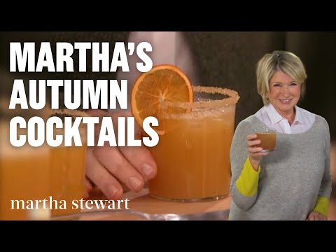 Martha Stewart's Favorite Fall Cocktails | Pumpkin Spice, Bourbon, and Cider