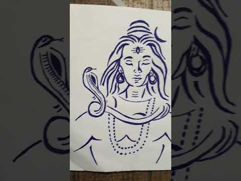 Shiva ji Drawing #viral #shivaji #drawing #mahadev