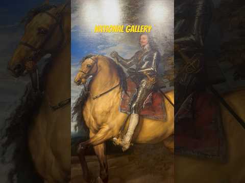 Who is this pale man on the yellow horse #museum #artvideos #artgallery #london #painting #Charlesi