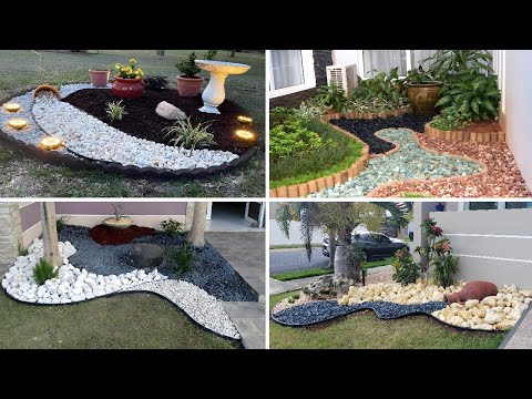 50+ GARDEN DESIGN IDEAS USING PEBBLES 2025 - WHITE PEBBLES DECOR FOR GARDEN IDEAS 2025