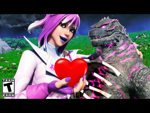 GODZILLA'S HEART is BROKEN by his CRUSH.. Fortnite