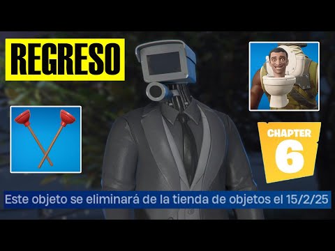 ✅ REGRESO SKIBIDI TOILET FORTNITE EN 2025  ( CAPITULO 6)  - SKIN PLUGERMAN