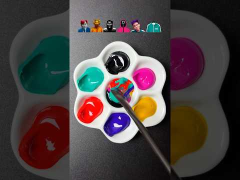 Squid Game2 mixing Guess the last color #satisfying #squidgame2 #sharkzhan