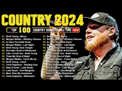 Country Music Playlist 2024 🎶 Luke Combs, Chris Stapleton, Kane Brown, Morgan Wallen, Jason Aldean