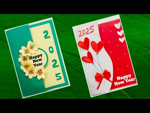 DIY Happy New Year Greeting Card|Happy New Year Card 2025|Handmade New Year Greeting Card