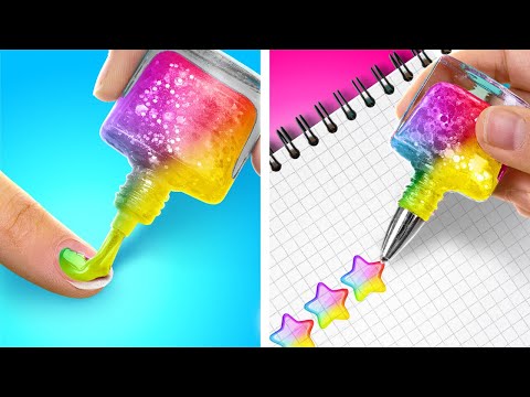 BEST CREATIVE AND ART HACKS | Back to School and DIY Ideas by 123 GO!