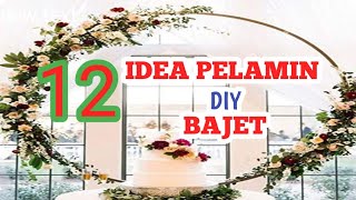 Idea pelamin  bajet bawah kanopi/ Wedding decoration