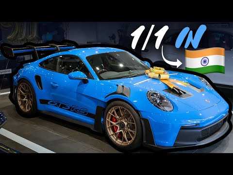 Delivery of India's only Shark Blue GT3RS!