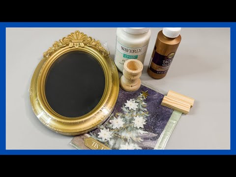 Winter Decor DIY || Dollar Tree Frame || Just 1 Quick Craft