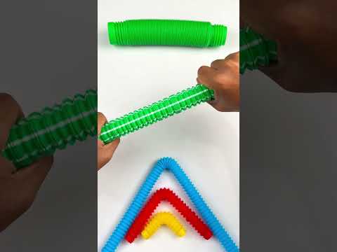 Mini POP tube ASMR Crunchy Sound #creative #diy #satisfyingvideos #relaxing #colors #oddasmr