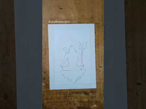 Shiv ji drawing || Sawan special drawing #shorts