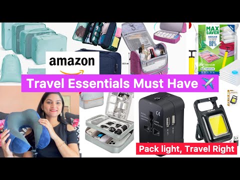 Must have Travel Essentials ✈️ 🚊 🏔️ 🏖️ ✨#amazon #travel #travelgadgets #creator #amazonfinds