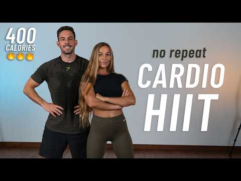 20 MIN CARDIO HIIT Workout - Full Body, No Equipment, No Repeats