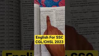 English for SSC CGL/ CHSL 2023 #ssc_cgl_2023 #english #sscenglish #cgl #ssccgl #englishstrategy