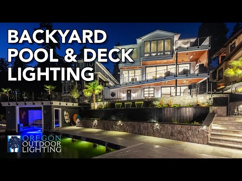 Backyard Pool & Deck Lighting | Oregon Outdoor Lighting