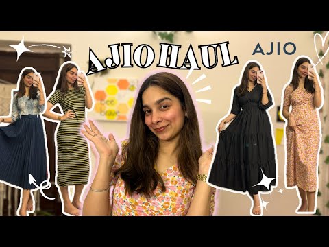 AJIO Summer Dresses Haul - Starting Rs.253/-💖🌼The AJIOMANIA Sale Haul Upto 80% Off😱|| Tanisha Madhok