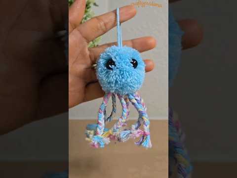 easy octopus making idea with yarn | woolen craft  #diy #shorts