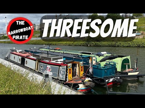 Three Narrowboats on the River | Racing at 6 mph in a battle for first place [Ep 63]