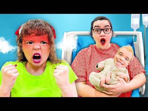 Sister vs Baby Brother! Surviving a New Sibling | If My Mom is Pregnant by Crafty Hacks