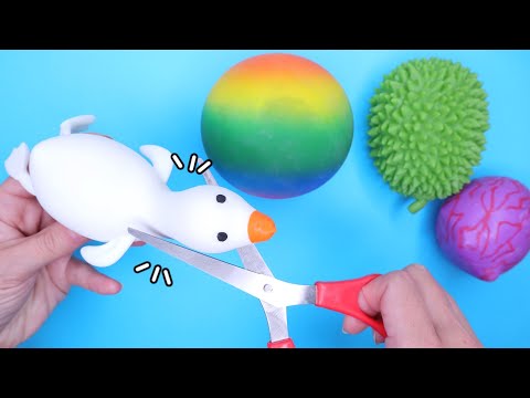 9 kinds of Squishy Cut! Cutting Stress Ball & Squishy