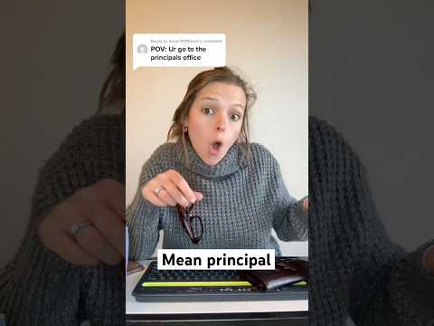 Is your principal like this?  #pov #povcomedy #skit #teacherlife #povs #satire #principal #meangirl