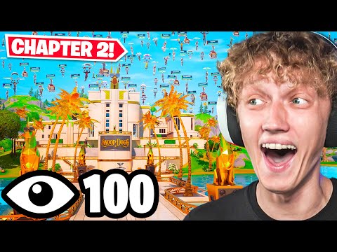 I Got 100 Players To Land At The NEW AGENCY In Fortnite! (Chapter 2 Remix)