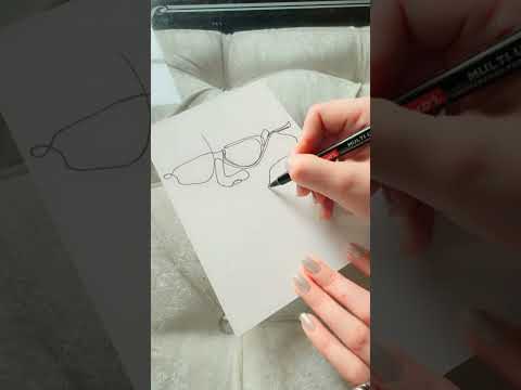 Easy but unique line art #drawing #satisfyling #ytshorts #shortsfeed