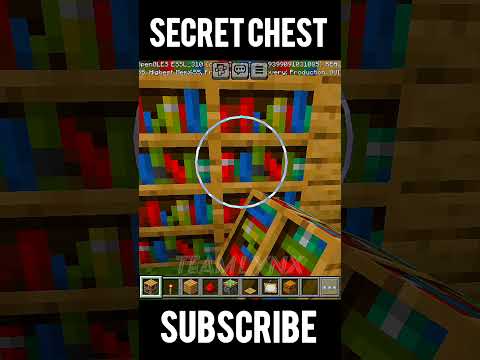 making Secret Chest in Minecraft #minecraftshorts #youtibeshorts #shorts #minecrafbuilds