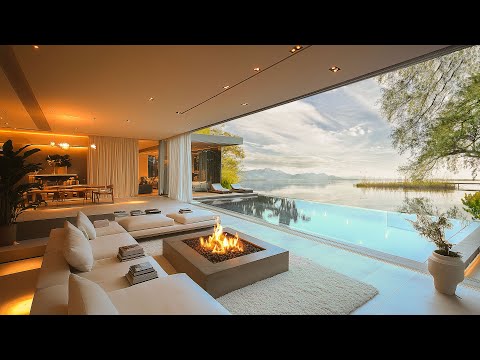 Luxury Penthouse with Infinity Pool | Soothing Jazz for Focus, Study & Sleep