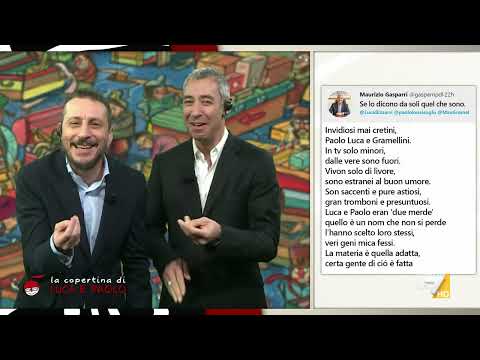 Gasparri e la poesia per Luca e Paolo: "Hai superato la terza elementare..."