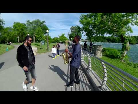 Street Saxophone Performance of "Thinking Out Loud"