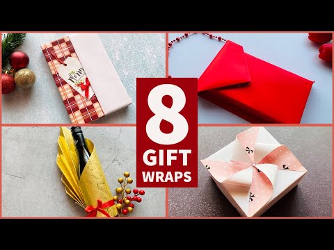 8 Elegant Gift Wrapping Ideas | Cool Ways to Wrap Presents | Creative Gift Wraps