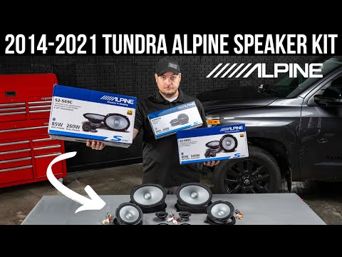 Toyota Tundra Alpine Speaker Plug & Play Upgrade Bundle Install | 2014 - 2021 Toyota Tundra