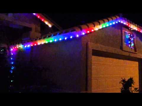 Demo - DIY iPhone Christmas Lights Controller for GE G-35 LED Lights