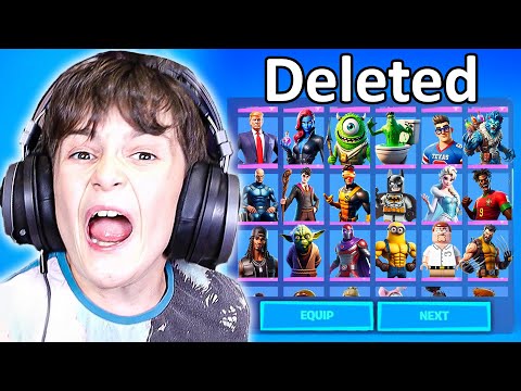 Deleting My Little Bro's Fortnite Account and Surprising Him With a NEW One!