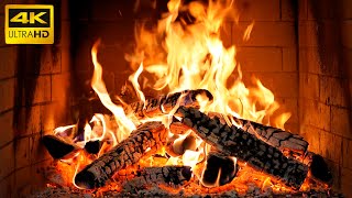 🔥 Cozy Fireplace Ambiance with Crackling Fire and Glowing Logs for Relaxation During the Christmas