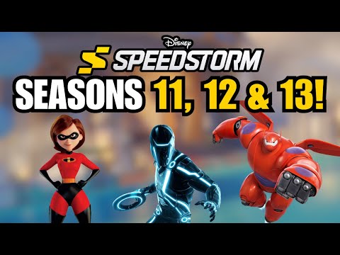 NEW Disney Speedstorm Roadmap! THREE New Seasons Revealed!! (Incredibles, Tron & Big Hero 6)