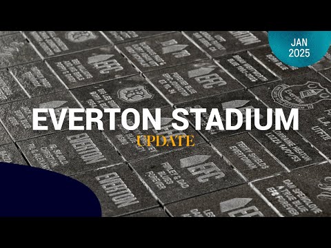 First batch of stones are laid on Everton way 🤩| Latest from Everton Stadium