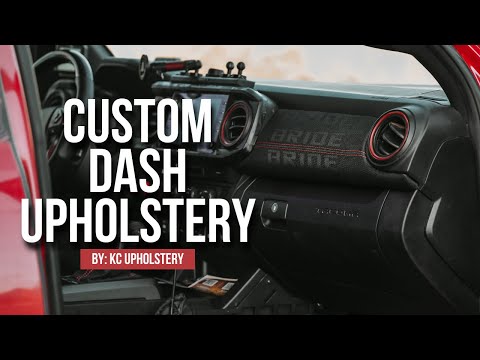 Custom upholstery for 3rd Gen Tacoma dash