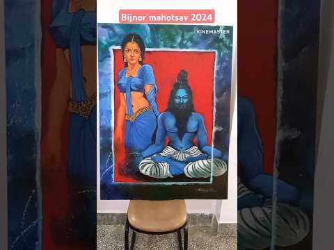 #bijnormahotsav bijnor mahotsav 2024 #lalitkala #acrylicpainting #paintingshorts #shorts