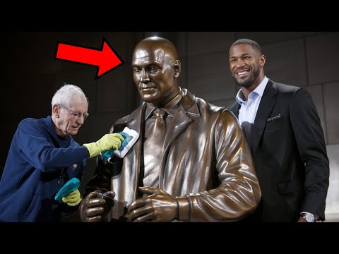 Michael Jordan Sees an Elderly Man Cleaning His Statue at Night—What He Does Next Is Unbelievable