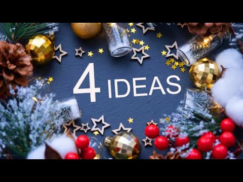 4 IDEAS🎄Christmas Tree Ornaments🎄Christmas decoration ideas for home🎄DIY Christmas Crafts Ideas