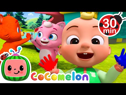 High Five! 👏 We Did It! | CoComelon - Animal Time | Kids Cartoons & Nursery Rhymes | Moonbug Kids