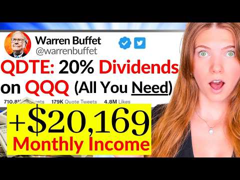 20% Dividend ETF on the QQQ changes EVERYTHING (QDTE)