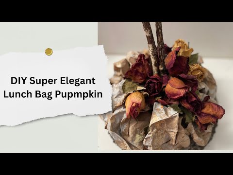 DIY Super Elegant Lunch Bag Pumpkin : Step-by-Step Tutorial