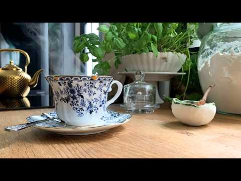 Cottage Kitchen AMBIENCE ASMR: Birdsong, Crackling Fire & Dishes Clinking 🫖☕️ Sound Therapy 🪵 🫖🕊️