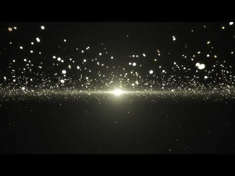 Glowing Golden Dust Particles Background Looped Animation | Free HD Version Footage