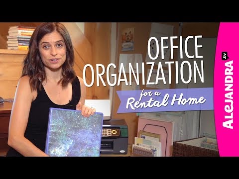 Home Office Organization Ideas (Rental Home)