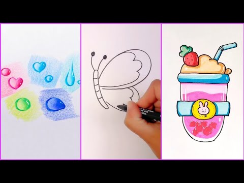 Relaxing Creative Art | Fun and Easy Drawing Tricks. Simple Pencil Drawing Tutorials,  ▶27