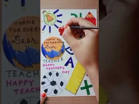 #shortsvideo #teachersdaycard#cards#craft